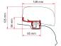 Preview: Komplettset Markise Fiamma F40van für T5 / T6 / T6.1 ohne C-Schiene (Beifahrerseite) #98655Z152